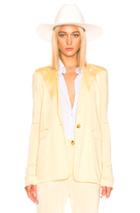 Acne Studios Janine Suit Jacket In Yellow