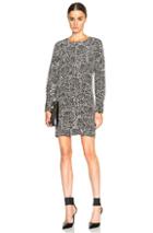 Nili Lotan French Cuff Dress In Animal Print,black