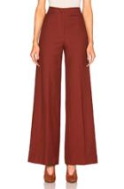 Helmut Lang High Waisted Pants In Red,brown