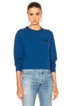 Acne Studios Dasher Face Sweater In Blue
