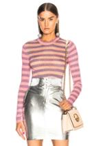 Acne Studios Rutmar Sweater In Pink,stripes