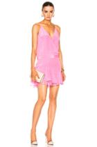 Michelle Mason Cami Ruffle Mini Dress In Pink