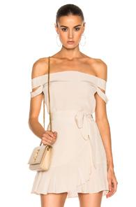 Michelle Mason Off Shoulder Top In Neutrals