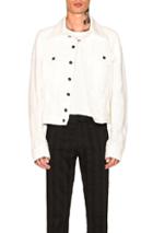 Ann Demeulemeester Trucker Jacket In White