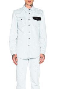 Givenchy Denim Shirt In Blue