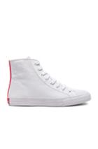 Calvin Klein 205w39nyc Canvas High-top Sneakers In White