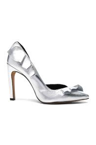 Iro Leather Escavoly Heels In Metallics