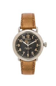 Shinola The Runwell Moon Phase 41mm In Animal Print,metallics,neutrals