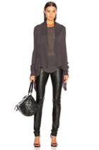 Rick Owens Basic Medium Wrap Sweater In Gray
