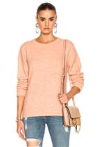 Frame Denim Boxy Boyfriend Sweater In Neutrals,pink