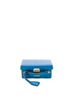 Mark Cross Small Saffiano Grace Box Bag In Blue
