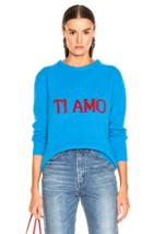 Alberta Ferretti Ti Amo Sweater In Blue