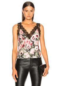 Fleur Du Mal Margo Lace Cami In Floral,pink