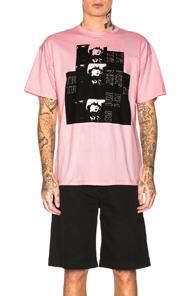 Raf Simons Big Fit Toya Graphic Tee In Pink