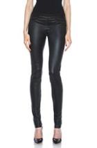 Helmut Lang Leather Legging In Black