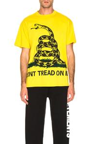 Vetements Snake Tee In Yellow