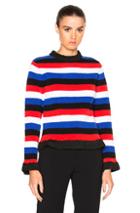J.w. Anderson Boucle Sweater In Red,blue,stripes