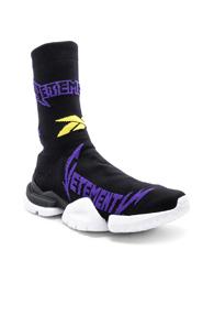 Vetements Cut Up Sock Boots In Black