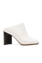 Maison Margiela Leather Mules In White