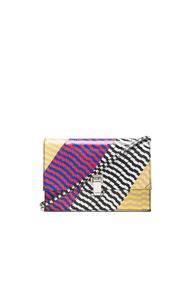 Proenza Schouler Small Lunch Bag Mixed Printed Ayers In Abstract,animal Print,checkered & Plaid,black,red,