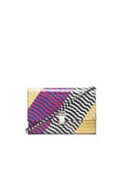 Proenza Schouler Small Lunch Bag Mixed Printed Ayers In Abstract,animal Print,checkered & Plaid,black,red,