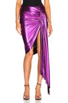 Alexandre Vauthier Ruched Mini Skirt In Purple