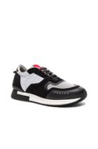 Givenchy Runner Active Nylon Sneakers In Black,gray,metallics