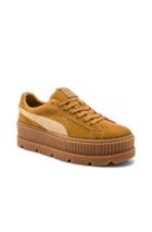 Fenty By Puma Suede Cleated Creepers In Neutrals
