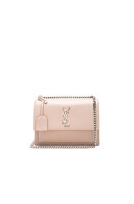 Saint Laurent Medium Monogramme Sunset Chain Bag In Pink