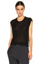 Isabel Marant Etoile Anette Cashmere Tee In Black