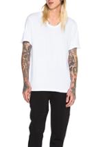 Alexander Wang Classic Low Neck Tee In White