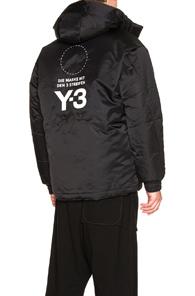 Y-3 Yohji Yamamoto Padded Jacket In Black