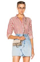 The Great Campus Shirt In Stripes,red