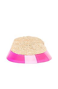 Lola Hats Billiard Visor In Pink,neutral