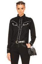 R13 Rockabilly Shirt In Black
