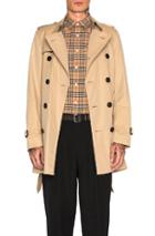 Burberry Heritage Modern Fit Mid Length Trench In Neutrals