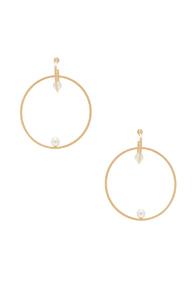 Chloe Darcey Hoop Earrings In Metallics