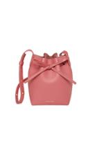 Mansur Gavriel Saffiano Mini Mini Bucket Bag In Pink
