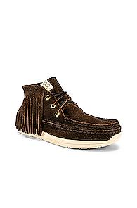Visvim Fringe Moccasin In Brown