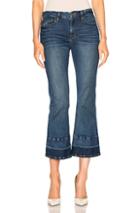 Frame Denim Le Crop Mini Boot Wide In Blue