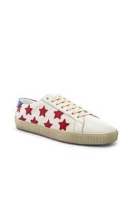 Saint Laurent Stars Sneakers In White