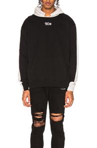 Rta Double Side Hoodie In Black,gray