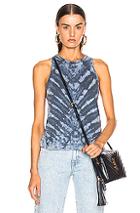Raquel Allegra Swing Tank In Blue,ombre & Tie Dye