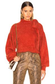 Ulla Johnson Teddy Pullover In Red
