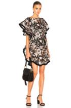 Zimmermann Gossamer Flutter Fringe Dress In Black,floral