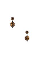Rachel Comey Paso Earrings In Animal Print,brown,metallics