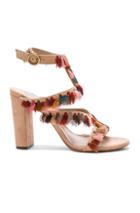 Chloe Suede Liz Sandals In Neutrals