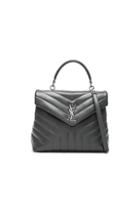 Saint Laurent Monogramme Loulou Top Handle Bag In Gray