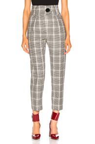 Petar Petrov Hayden Trouser In Black,plaid,white