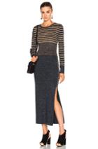 See By Chloe Sweater Dress In Gray,yellow,stripes